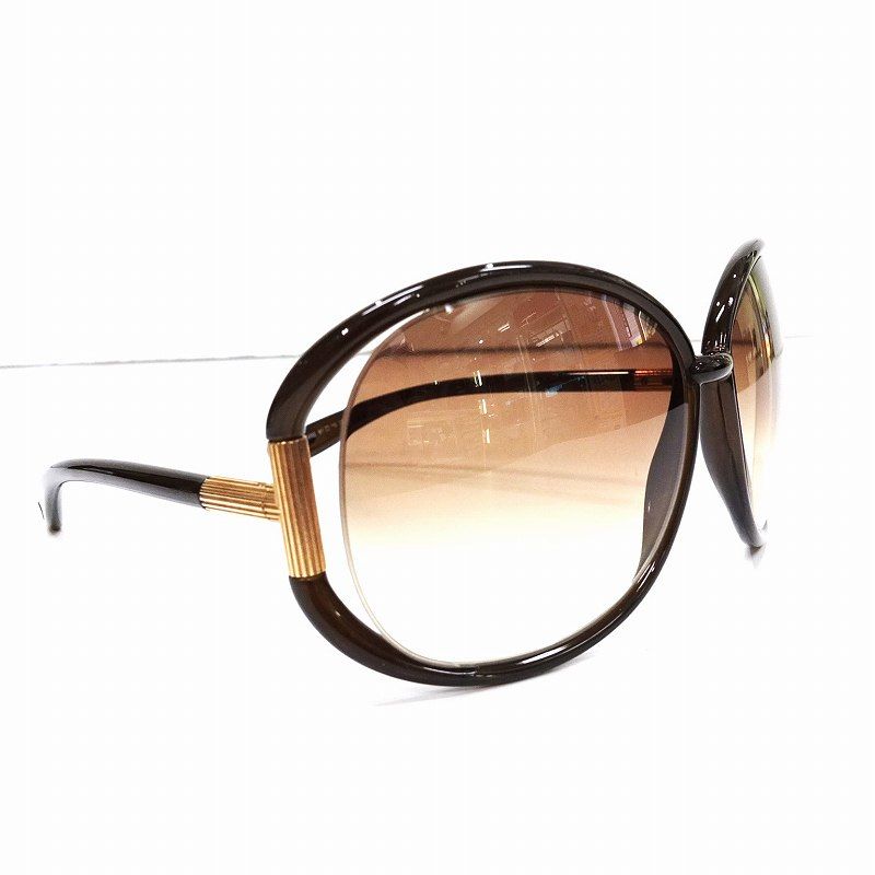Tom Ford 折りたたみ ブラウングラデーションサングラス Tom Ford 折りたたみ ブラウングラデーションサングラス