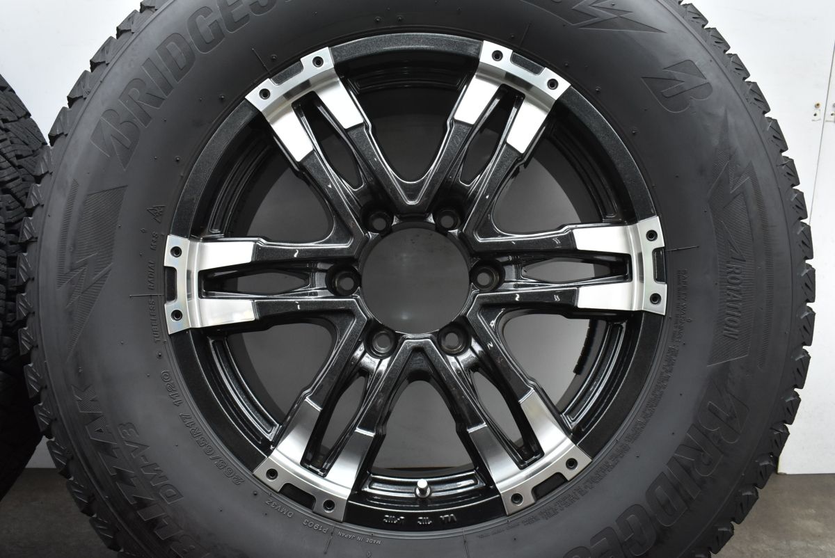タイヤバリ山ウェッズキーラー　ブリザックDM-V3 265/65R17 プラド等 タイヤバリ山ウェッズキーラーブリザックDM-V3 265/65R17 プラド等
