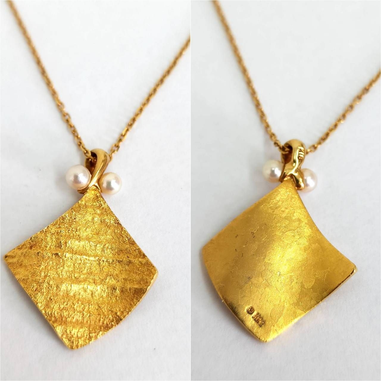 MIKIMOTO ミキモト パール 真珠 K22 K18 ネックレス ケース 箱付き