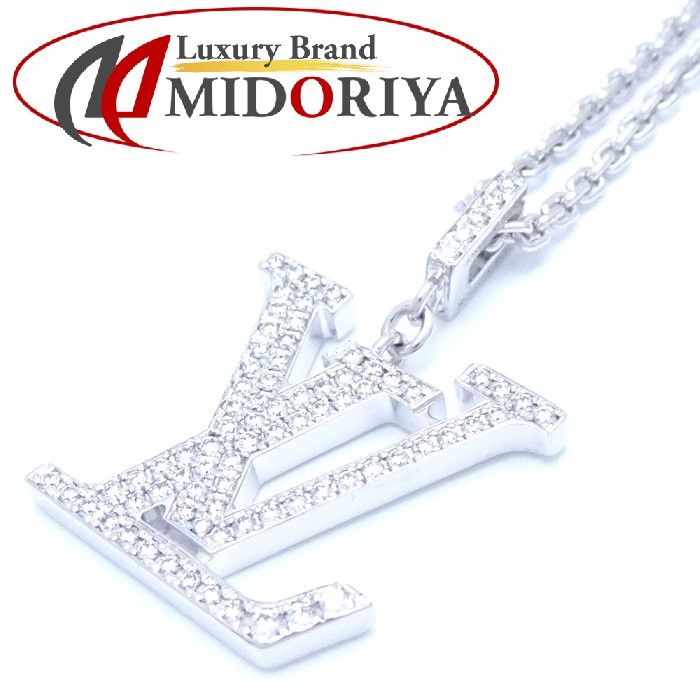 ルイヴィトン　パンダンティフLVGMネックレス　Q93670　K18WG　ダイヤ 楽天市場】ルイ・ヴィトン LOUIS VUITTON ネックレス パンダンティフ