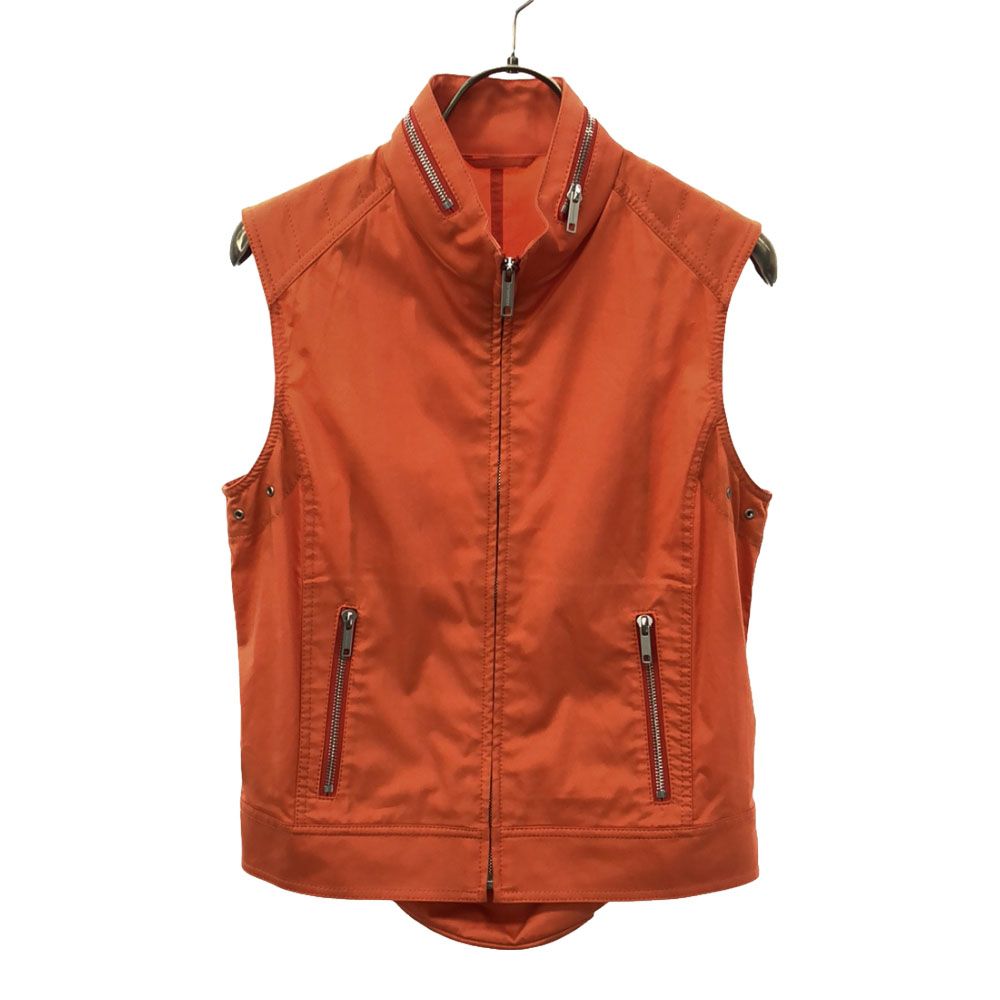 バーバリーロンドン 三陽商会 ジップ ベスト 36 オレンジ BURBERRY