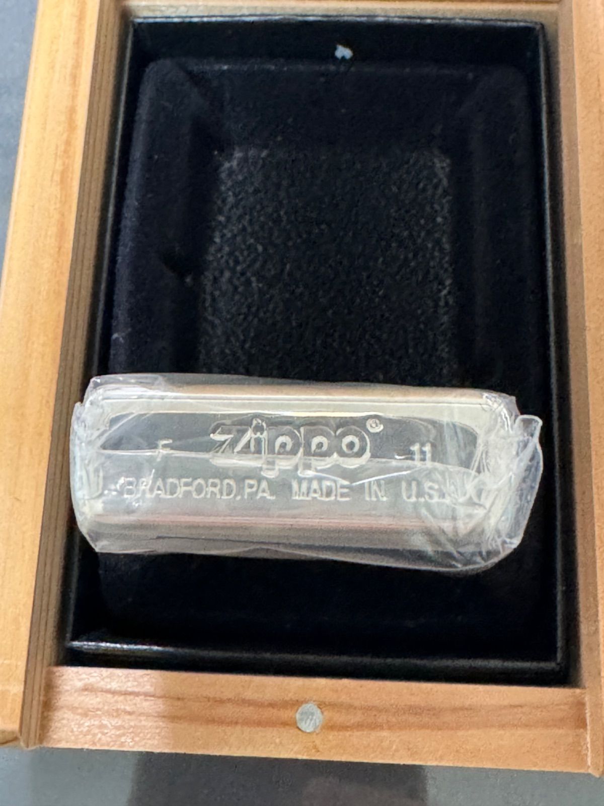 zippo hi-lite NIPPON silver 限定品 両面刻印 ハイライト 2011年製 HI-LITE シルバー デットストック  シリアルナンバー HI-NO.01755 専用木箱 保証書 当選通知書 - メルカリ