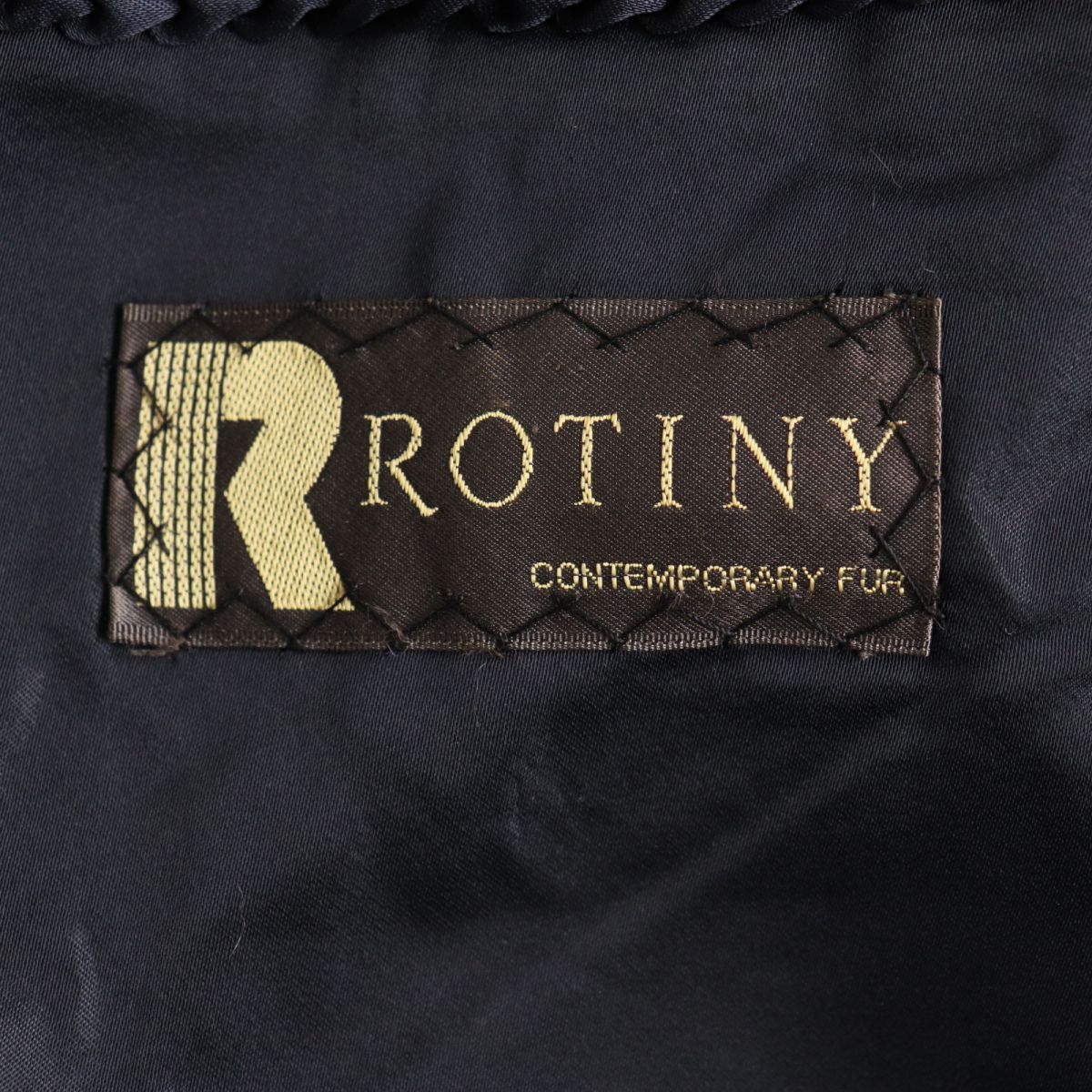 美品☆ROTINY ロティニー MINK ミンク 逆毛 本毛皮コート ダーク