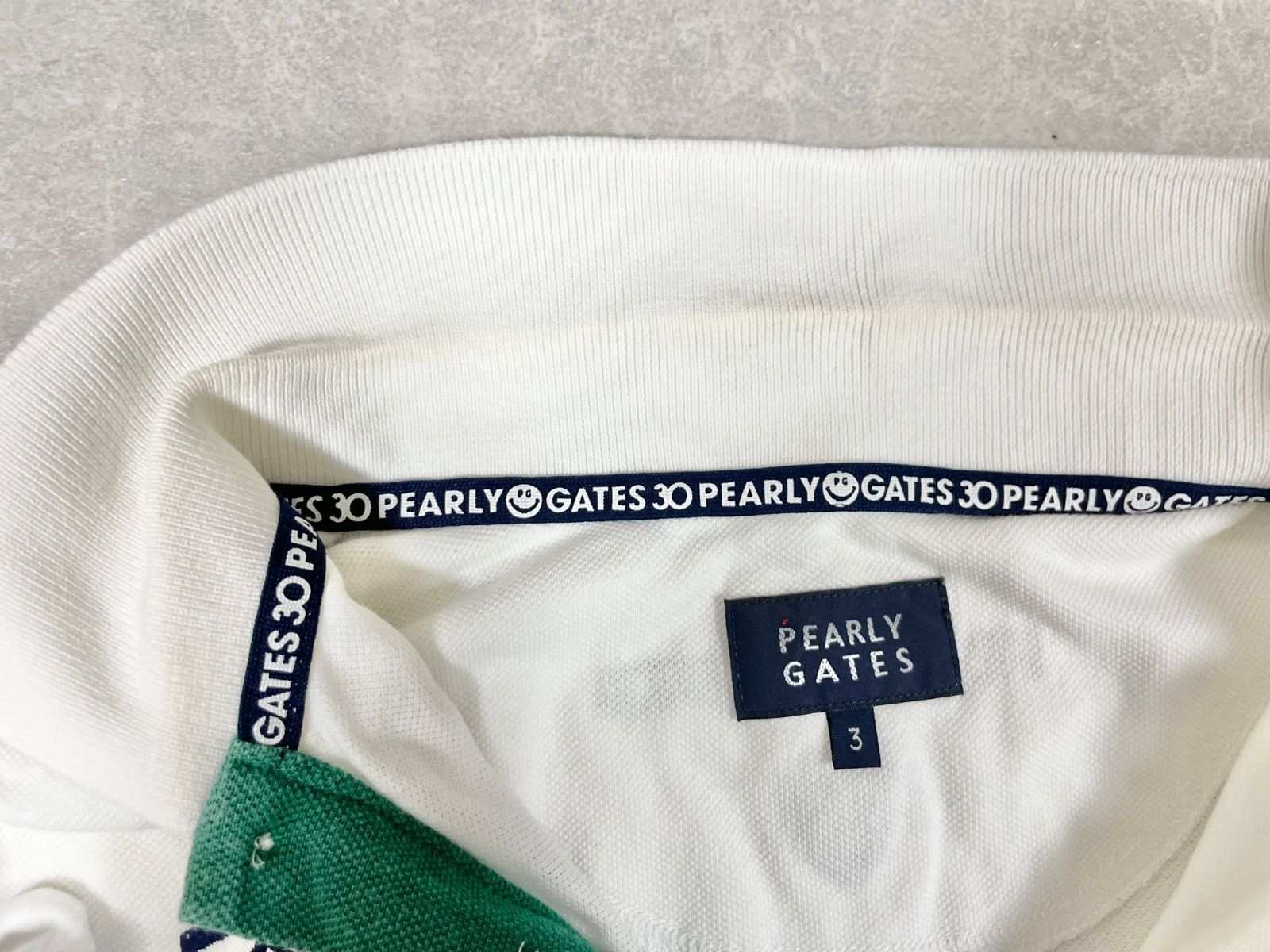 PEARLY GATES パーリーゲイツ 半袖ポロシャツ 30周年記念 限定 刺繍