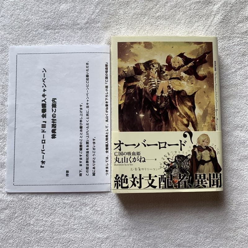 オーバーロードⅢ 亡国の吸血姫 外箱・送付状無し オーバーロードⅢ 全巻購入特典小説 亡国の吸血姫 - メルカリ