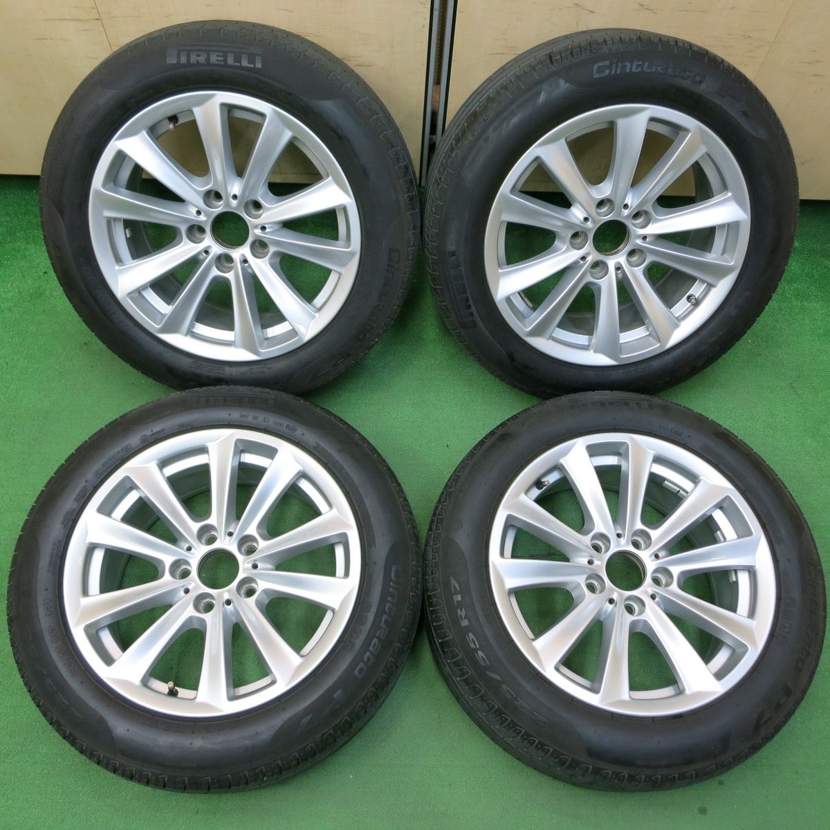 送料無料* キレイ☆BMW F10 5シリーズ 純正 225/55R17 ピレリ Cinturato P7 17インチ PCD120/5H☆ 4050209イノ - メルカリ