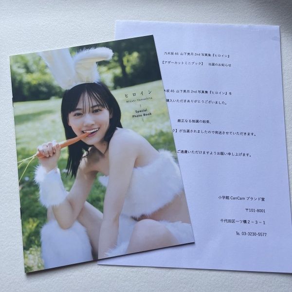 乃木坂46 山下美月 2nd写真集 ヒロイン アザーカット ミニブック