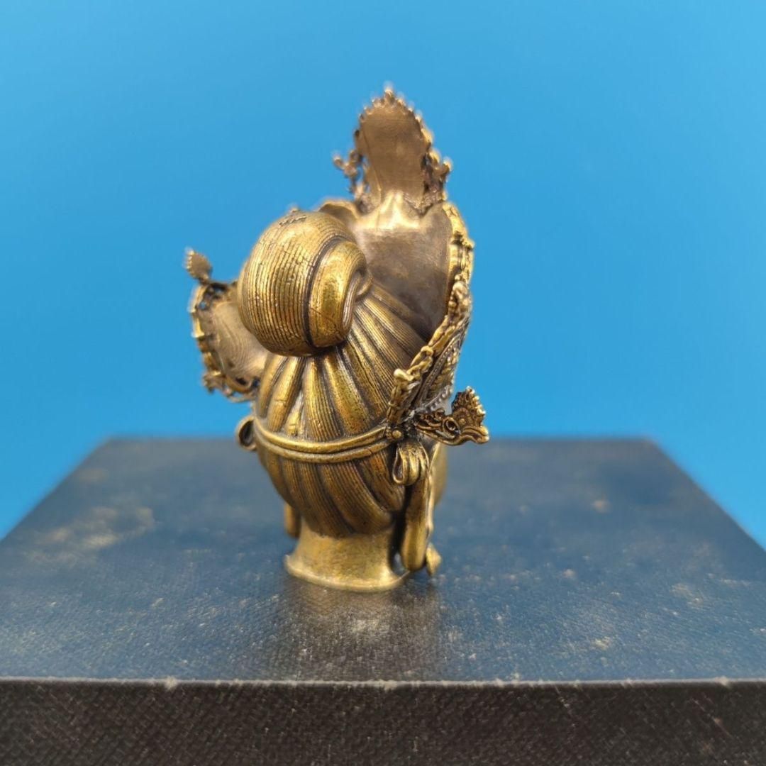 銅 細工 霊吉普薩準提仏母菩薩仏頭 装飾品 工芸品 置物 Amazon.co.jp