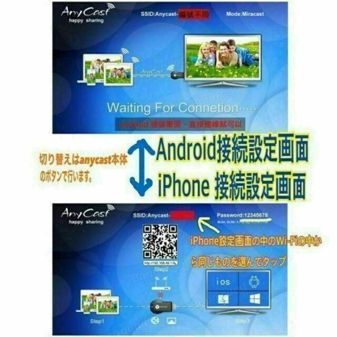 エニーキャスト anycast ミラーリング スマホ 大画面に Youtube - メルカリ