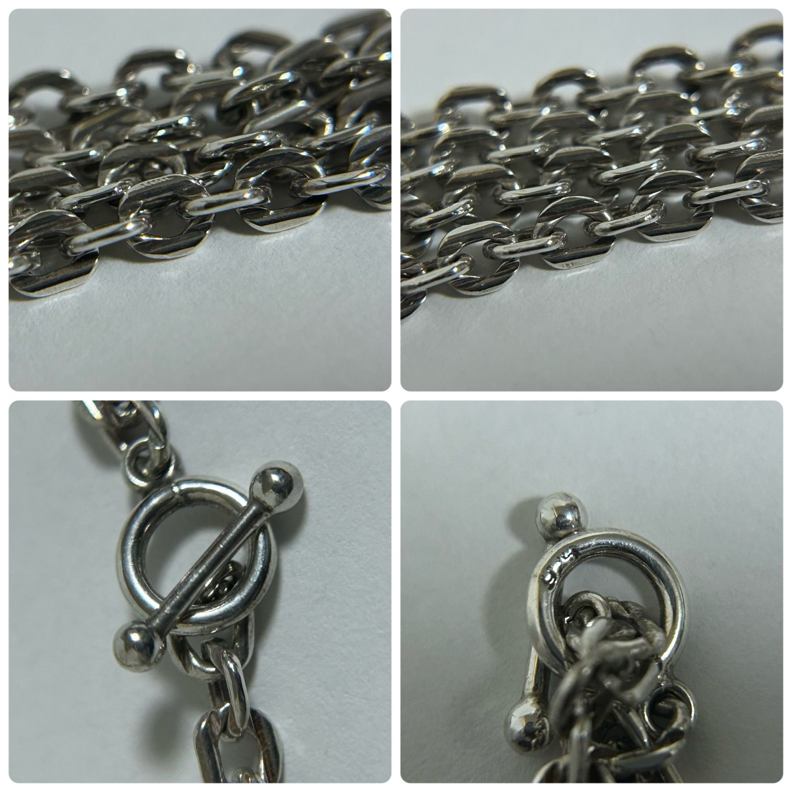 ジョージジェンセン 希少 ロング ネックレス 328 シェル 貝 925