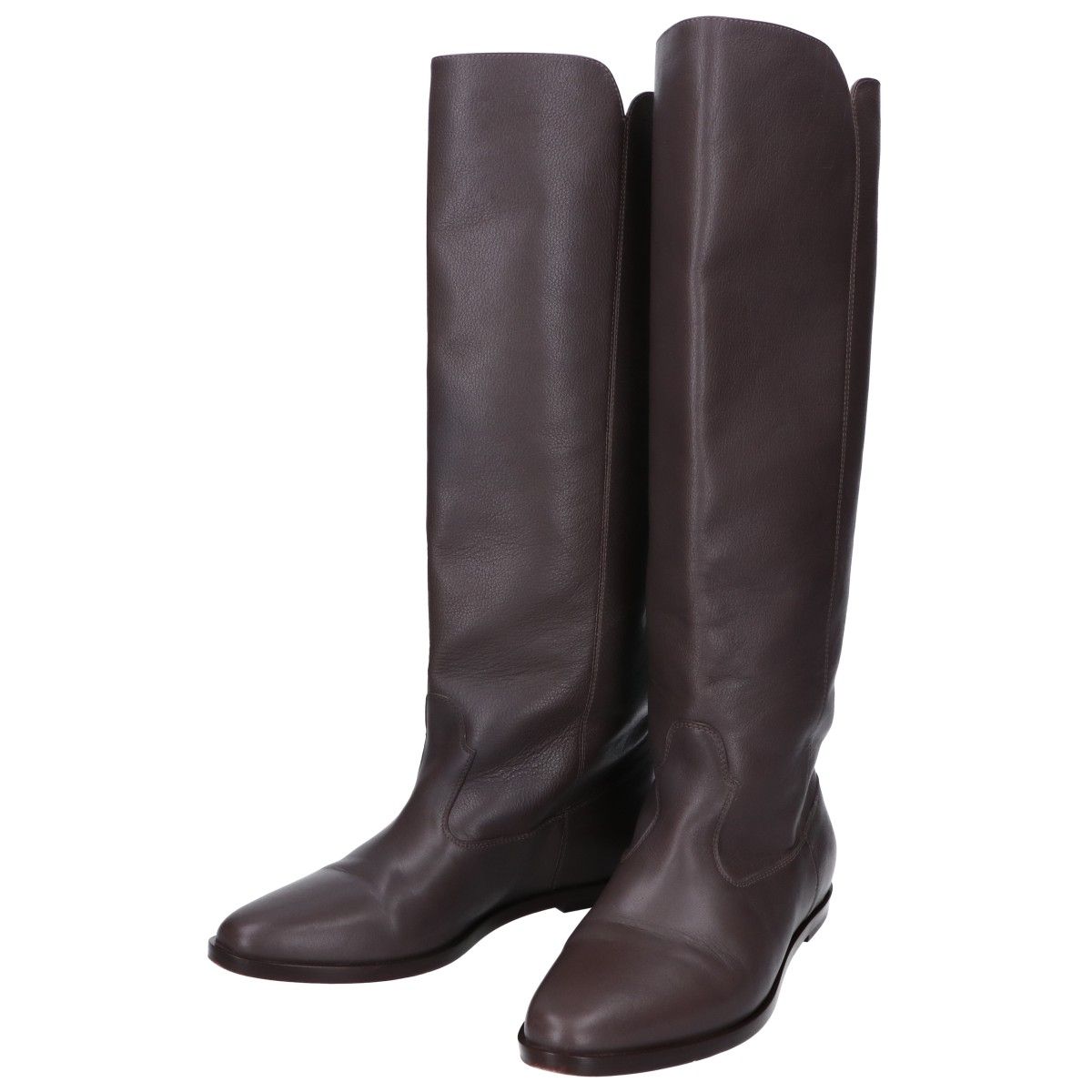 BRENTA ブレンタ 【美品】T363 レザー インヒール ロングブーツ 37 