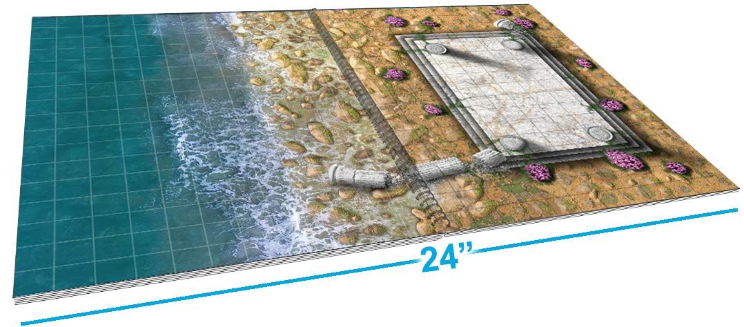 可 ジャズマスター ボードゲーム Loke Battle Mats Giant Book of Battle Mats 第2弾 大判サイズ ラミネート加工 耐久性 水性 ペン 英語版 日本語説明書なし 洋風の