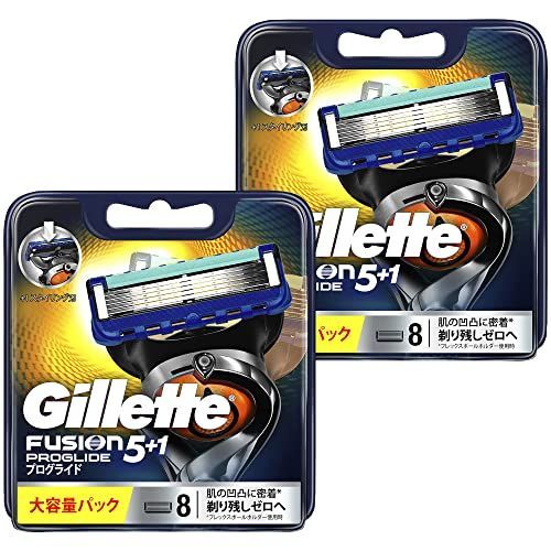 Gillette ProGlide 幅広く 5+1 メンズ剃刀大容量パック 8個入り×2