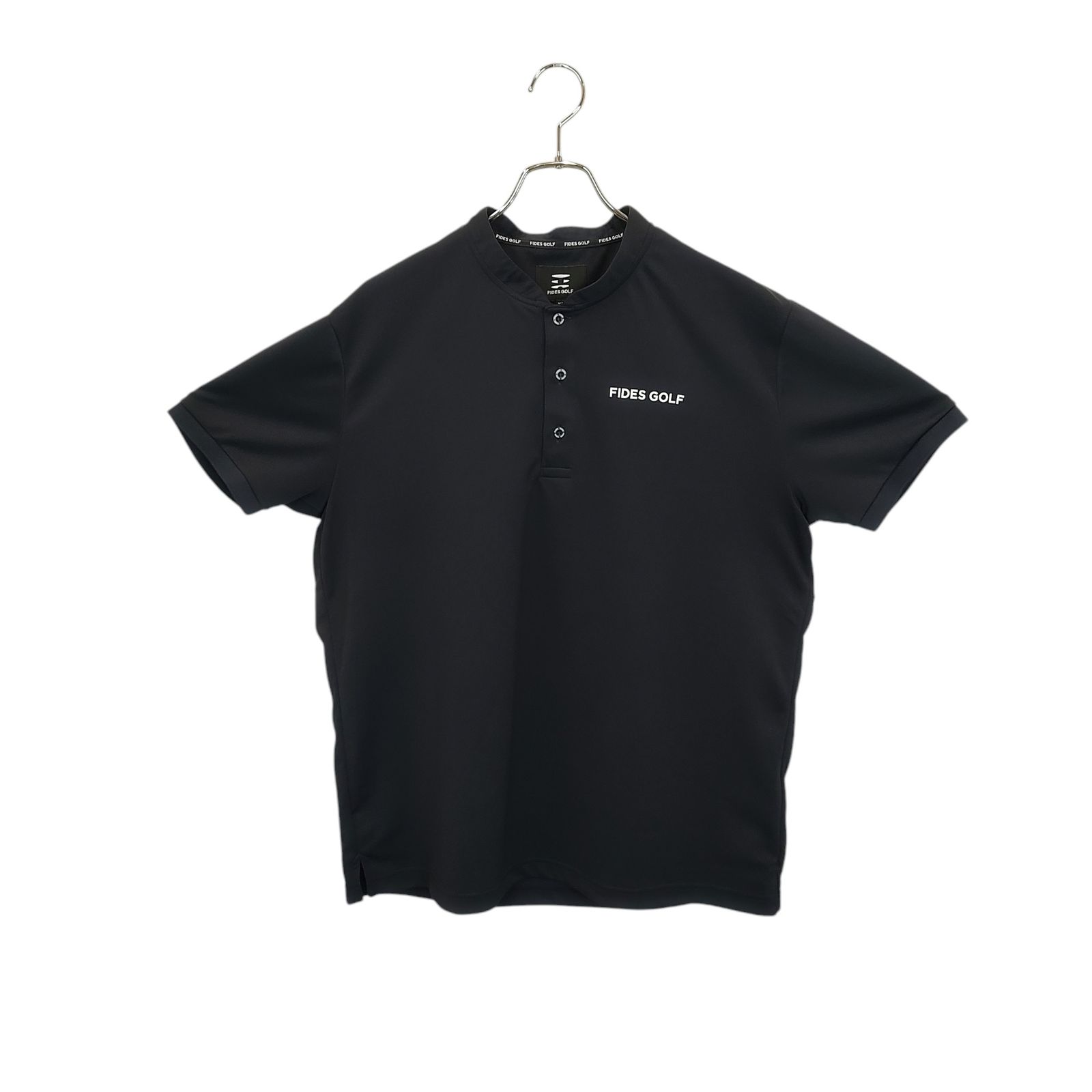 FIDES GOLF フィデス ゴルフ BOMBER NECK LOGO S/S 半袖 ノーカラー