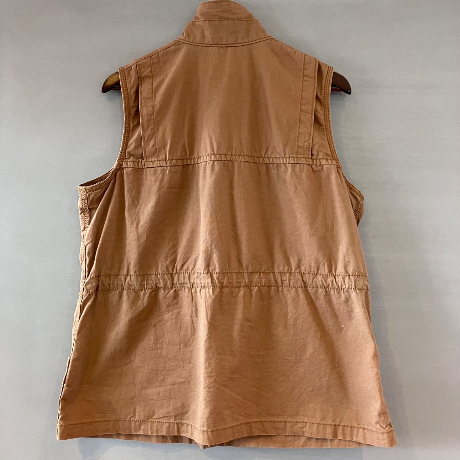 carhartt カーハート ワークベスト コットン リップストップ ブラウン 