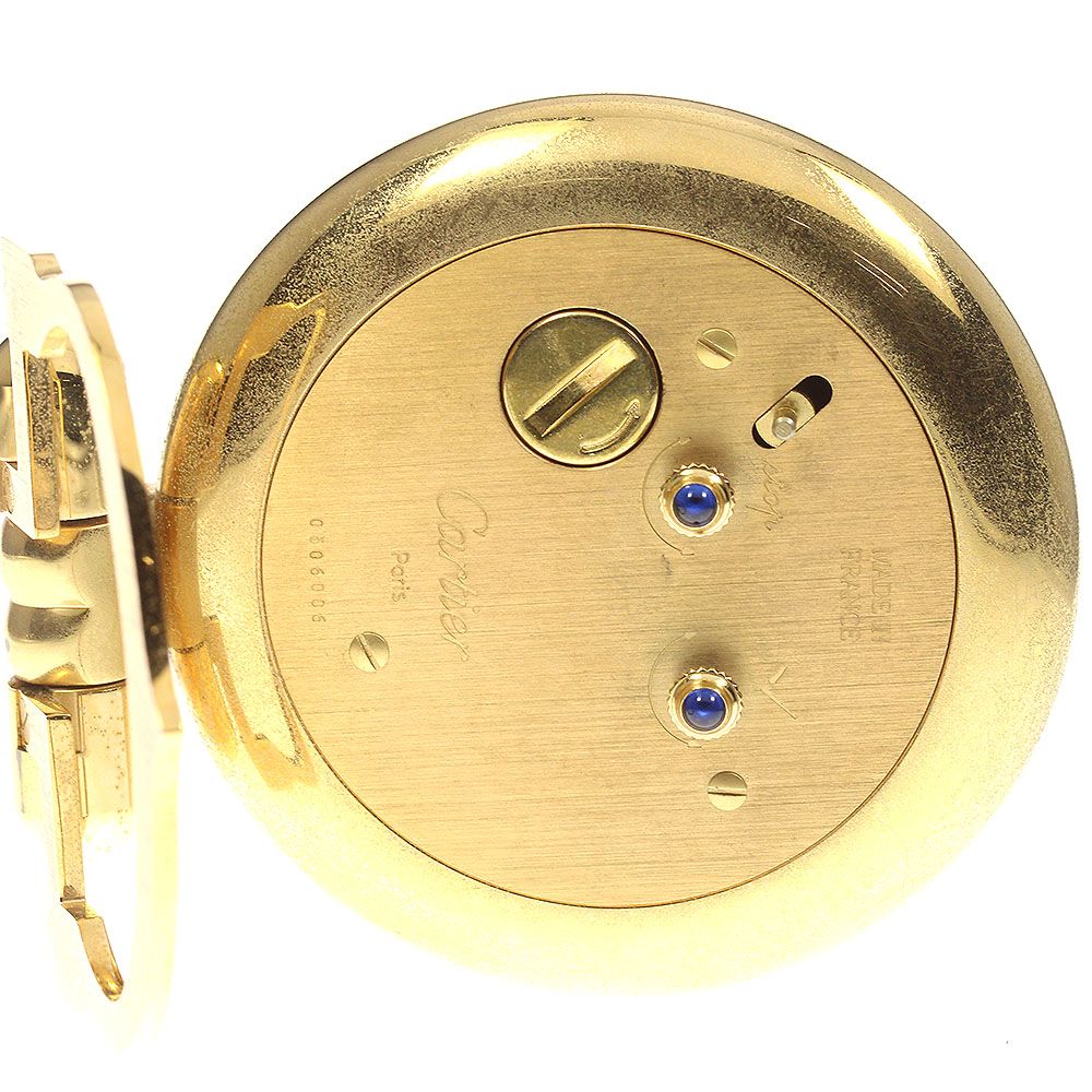 カルティエ CARTIER トラベルクロック アラーム クォーツ内箱付き_