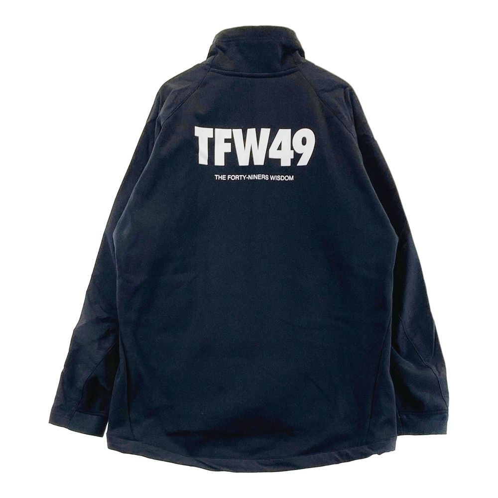 サイズ L TFW49 ティーエフダブリューフォーティーナイン ハーフジップ 裏フリース 長袖トレーナー ブラック系 240101393365 ゴルフウェア メンズ ストスト