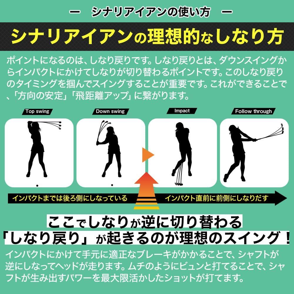 在庫セール】GOLFavo シナリアイアン ゴルフ 練習器具 スイング練習