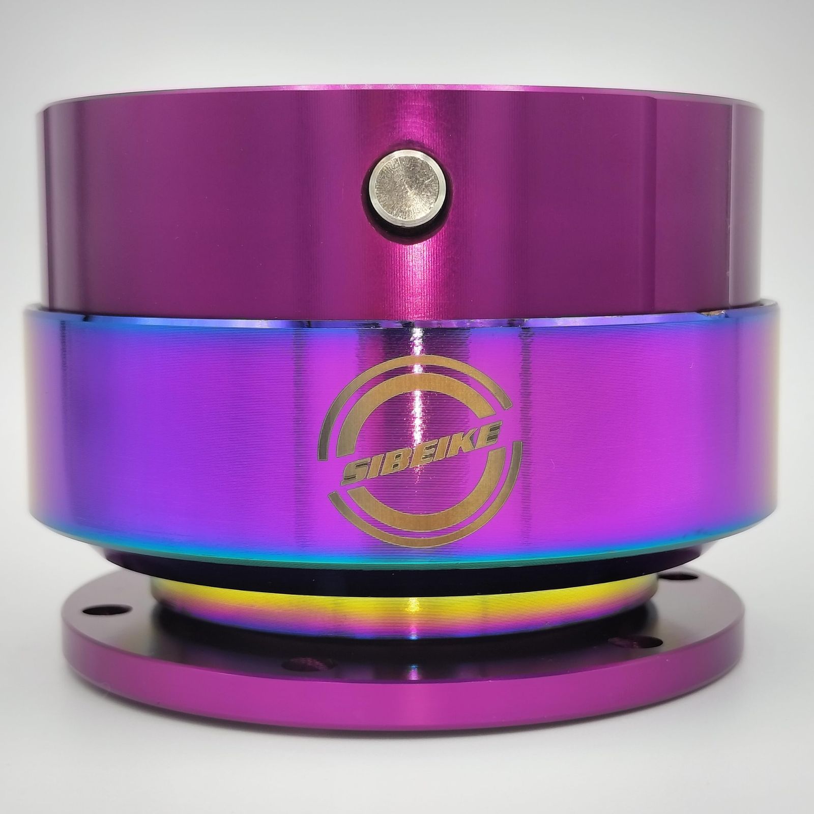パープル】SIBEIKE クイックリリース レンチン音鳴る ステアリングボス