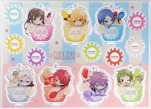 CLOCK ZERO ちびキャラ アクリルチェーン アクリルスタンド アクキー 中古】雑貨 [単品] 集合 描きおろしちびキャラアクリルスタンドキー