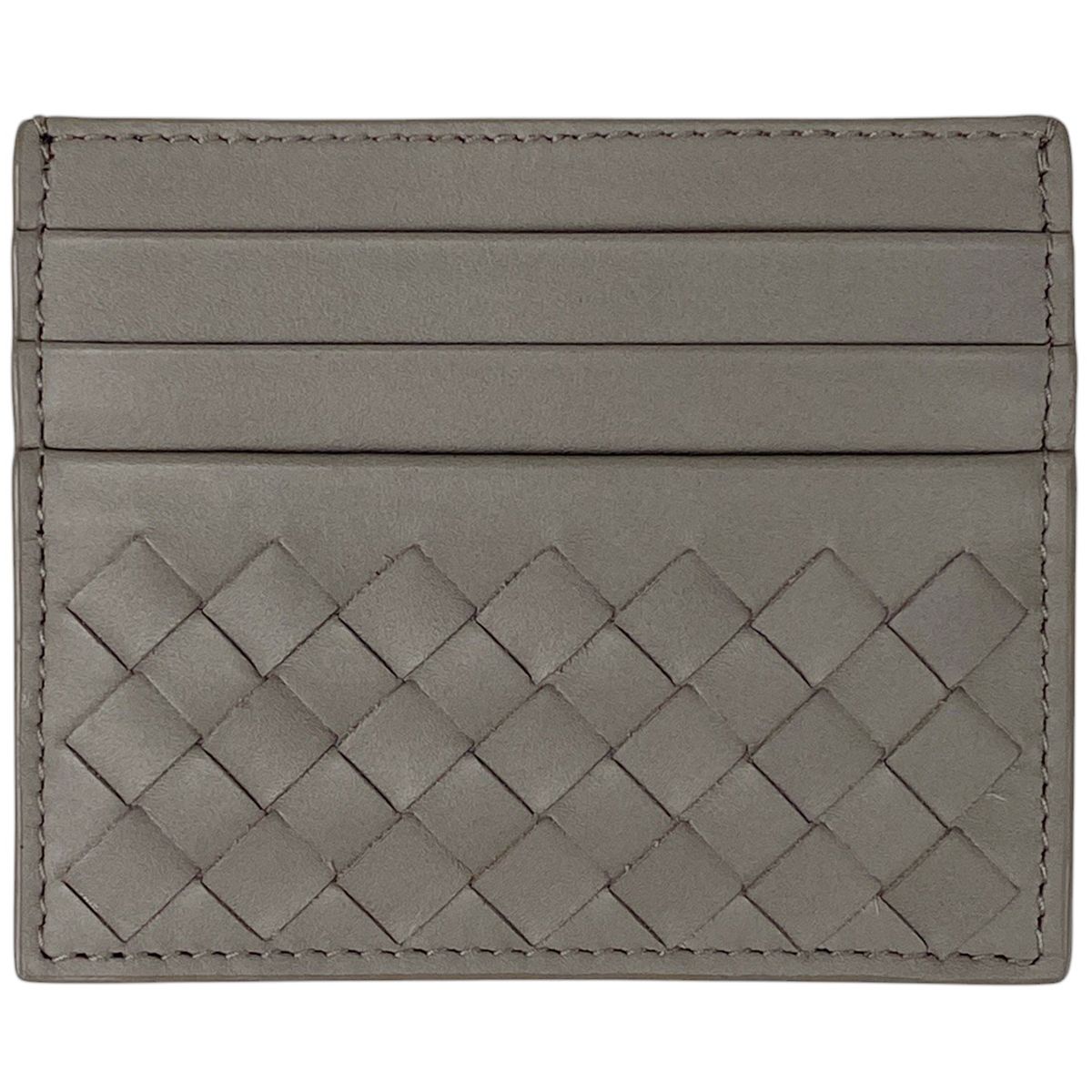 ボッテガヴェネタ BOTTEGAVENETA イントレチャート カードケース カードケース レザー グレージュ レディース