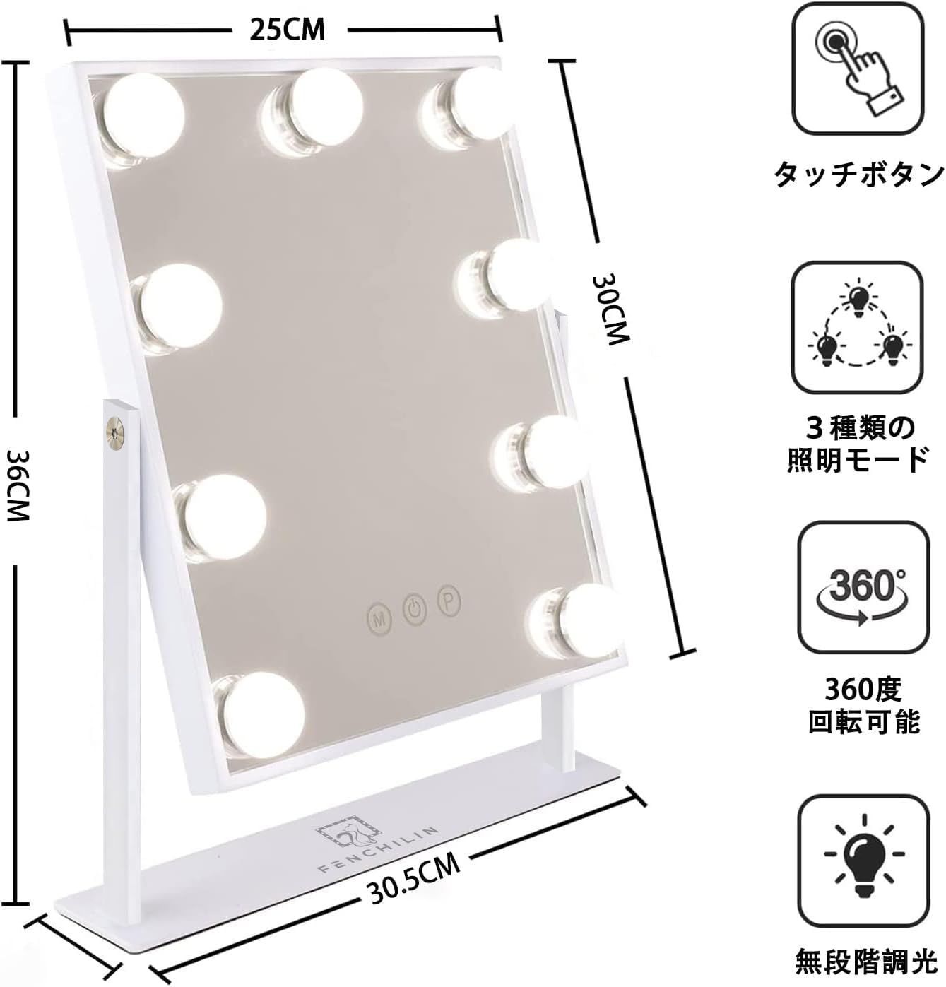 10倍拡大鏡付き