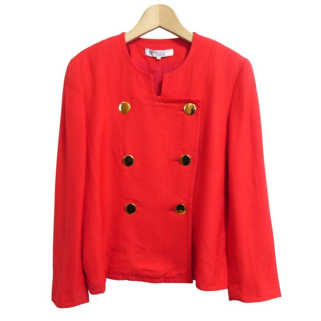 美品 GIVENCHY ジバンシィ サイズ13 麻 リネンミックス ダブルブレスト