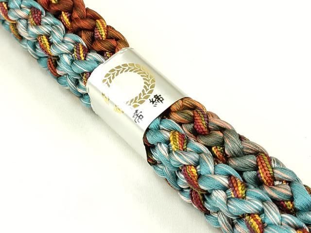 平和屋着物●和装小物　上質な帯締め　丸組　暈し　箱付き　逸品　未使用　AABA5294ay
