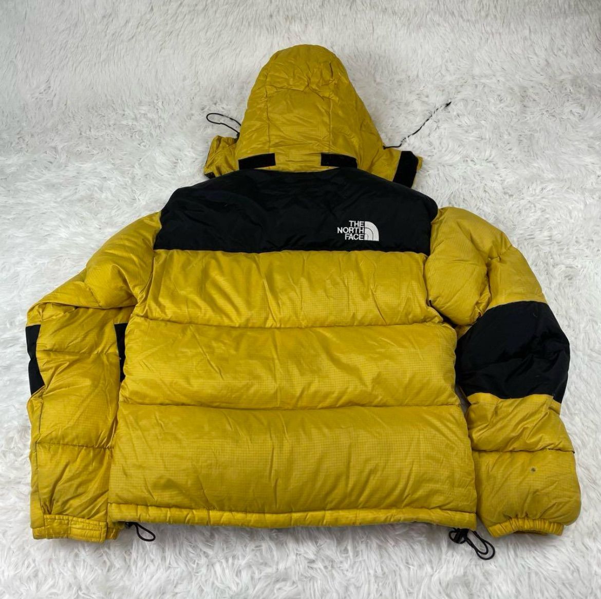 90s NORTH FACE ダウン ヌプシサミット GORE DRYLOFTフード収納可能 