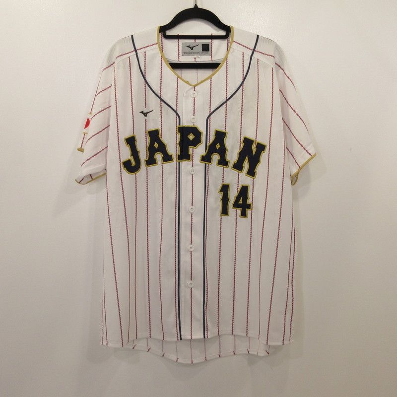 姫路東店 Mizuno | ミズノ 半袖シャツ 侍JAPAN 佐々木朗希 ホワイト サイズ L 106