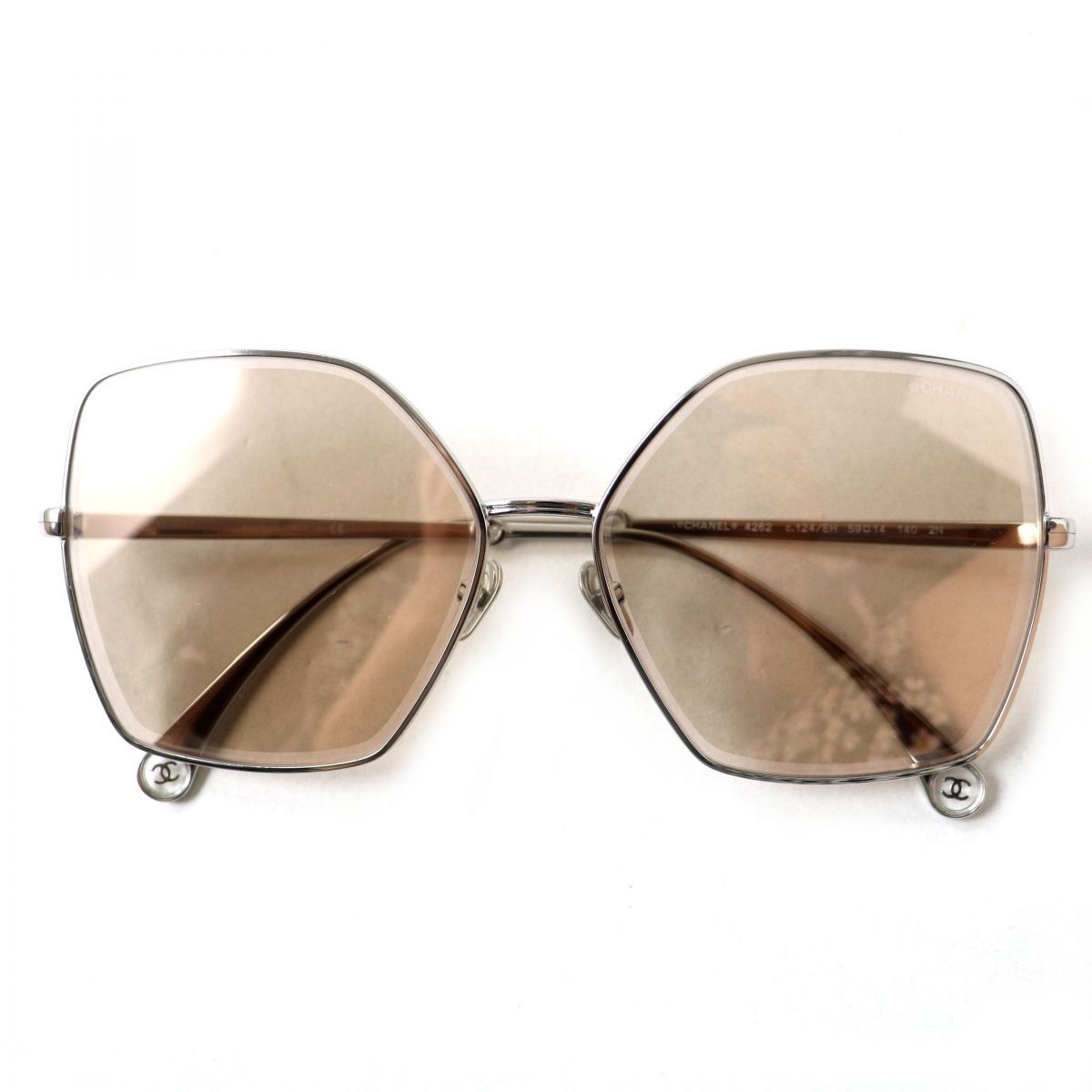 極美品◎ シャネル ココマーク・フェイクパール グラデーション サングラス