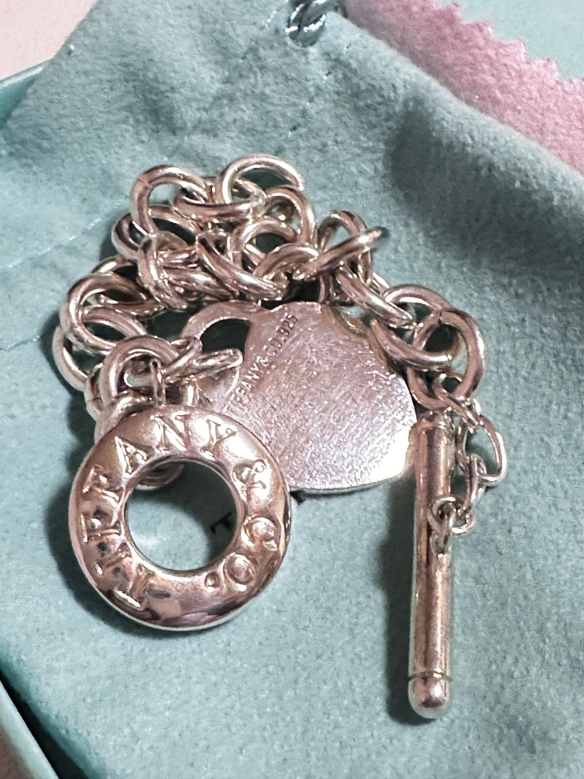 Tiffany&Co. ハートタグ トグルチャーム ブレスレット SV925