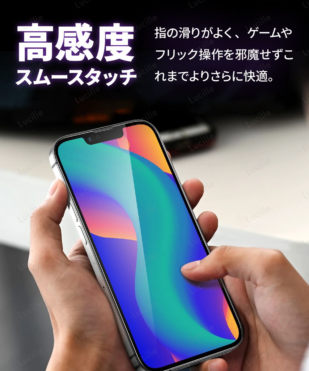 【2枚セット】iPhone 11/XR ガラスフィルム 強化ガラス 保護フィルム 硬度9H 指紋防止 気泡レス 高透明 全面保護 