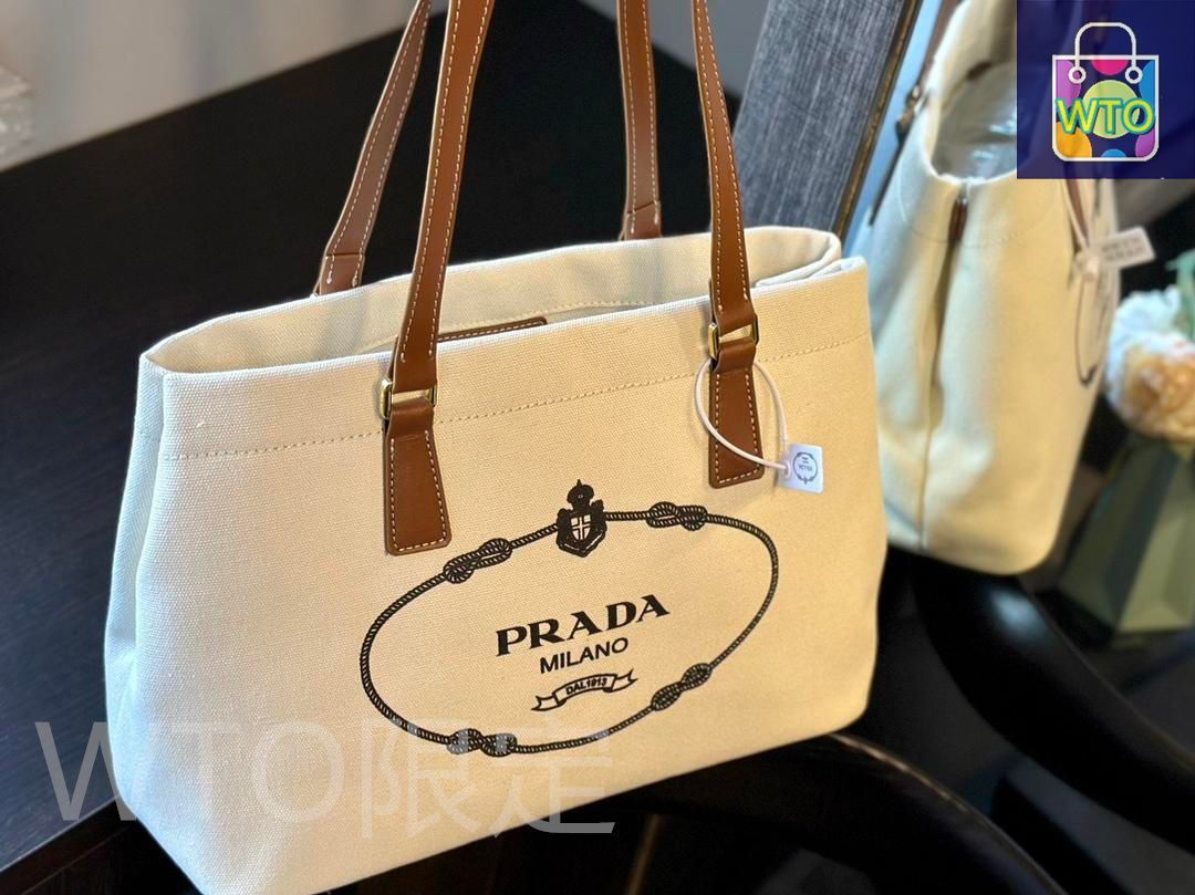 正規品　プラダ　2WAYバッグ　キャンバス　トートバッグ　ショルダーバッグ PRADAプラダの通勤必須のキャンバスショルダーバッグ｜本日限定