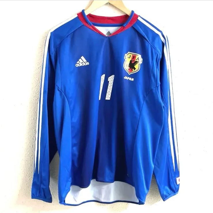 adidas サッカー 2004 日本代表 #11 三浦知良 長袖 ユニフォーム adidas サッカー 2004 日本代表 #11 三浦知良 長袖 ユニフォーム