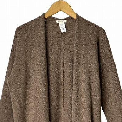  DEMYLEE ニットカーディガン 茶色 ブラウン S ST レディース 五分袖 七分袖 カーディガン ボレロ アンサンブル