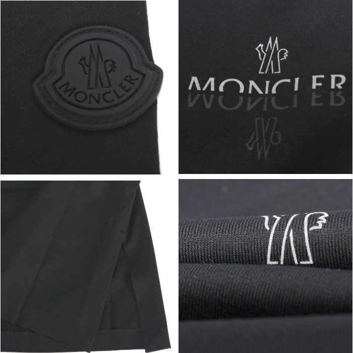 MONCLER モンクレール Tシャツ ブラック 8C00001 89AE8 999 ロゴ