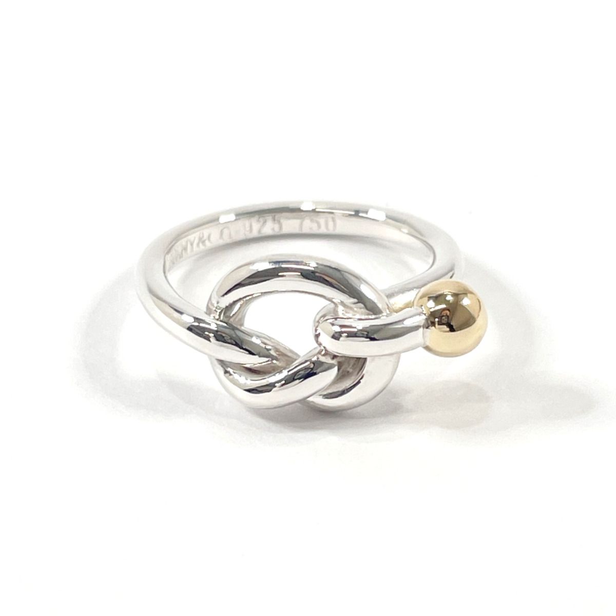 極美品 オールドティファニー フック&アイ コンビ 11号 シルバー k18