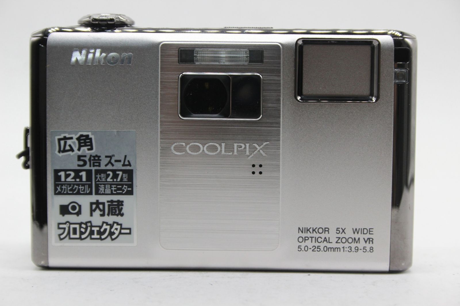 美品 返品保証】 ニコン Nikon Coolpix S1000pj 5x バッテリー付き 