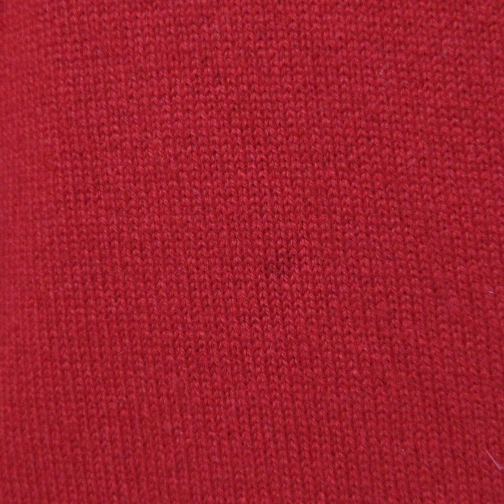 BALMAIN - 未使用 BALMAIN バルマン 日本製 カシミヤ100％ ラインストーン ロングスリーブ カシュクール ニット プルオーバー セーター 38 レッド レディース 古着 中古 USED 未使用 BALMAIN バルマン 日本製 カシミヤ100％ ラインストーン
