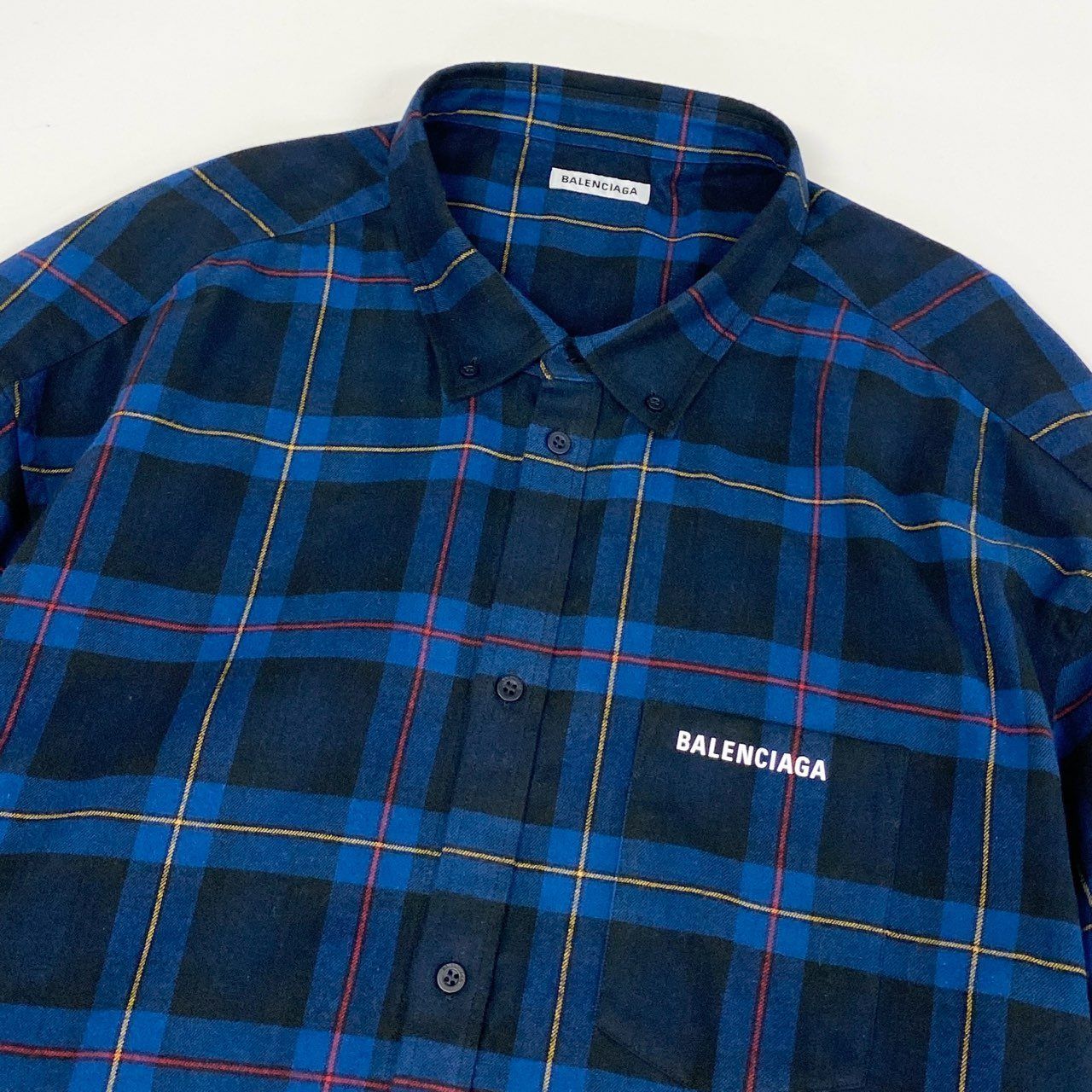 48h15 BALENCIAGA バレンシアガ ブロックチェック オーバー