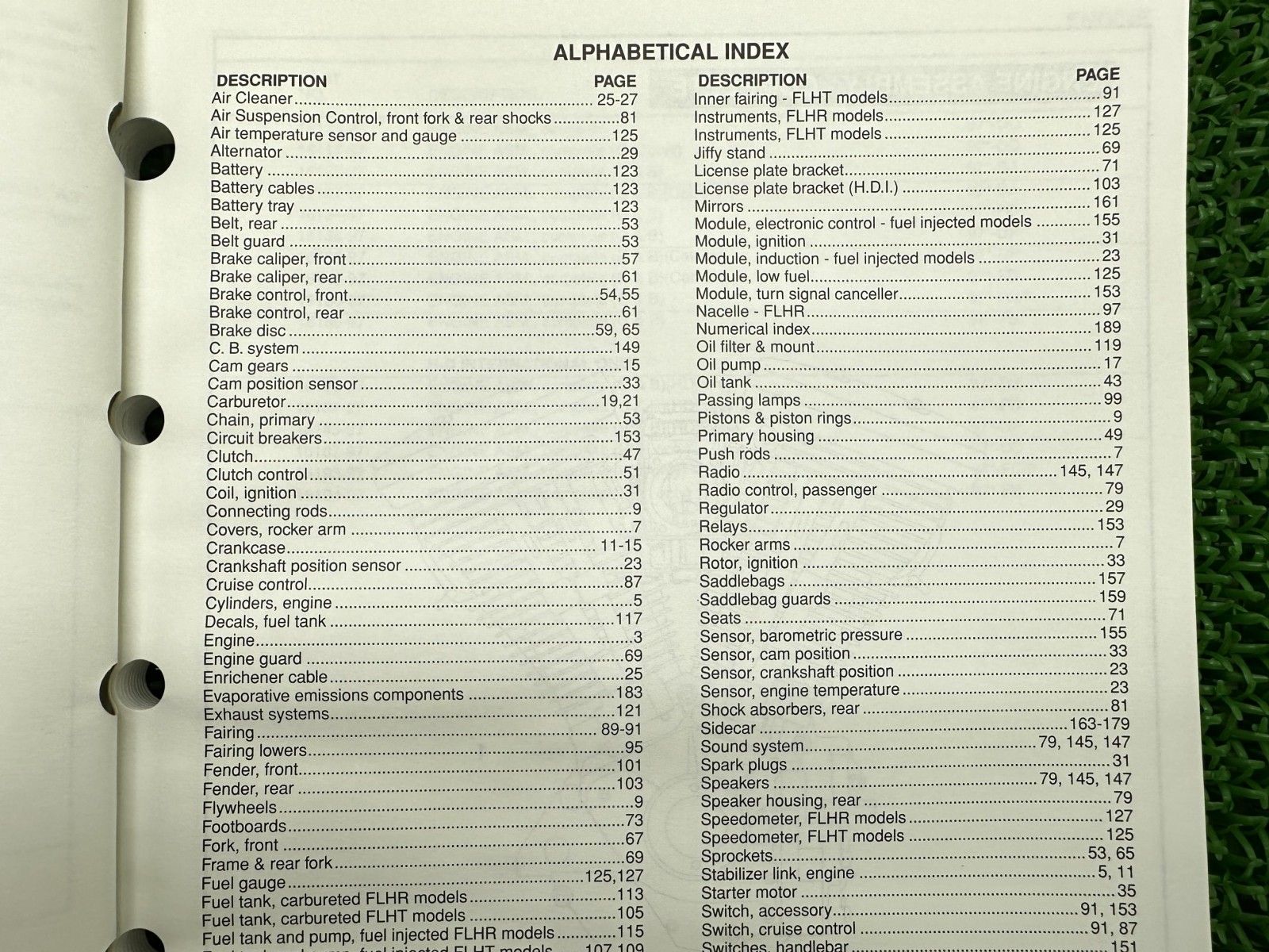 FLT パーツリスト 英語版 ハーレー 正規 バイク 整備書 1997年FLTモデル ツーリング パーツカタログ 車検 パーツカタログ 整備書 iQ