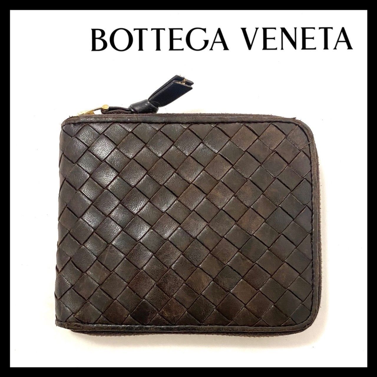 ボッテガヴェネタ BOTTEGA VENETA ボッテガヴェネタ 二つ折り財布 ラムレザー