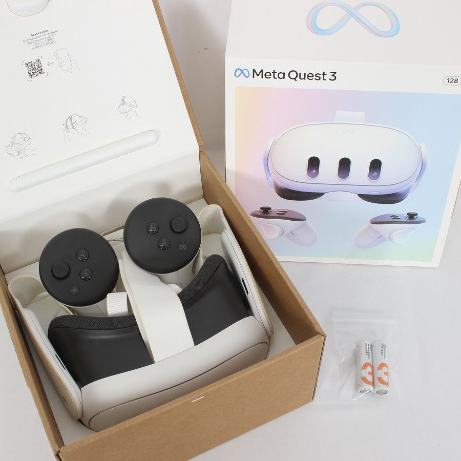  Quest 3 128GB VR ヘッドマウントヘッドセット Meta Quest 3 | Meta VRヘッドマウントディスプレイ | 株式会社