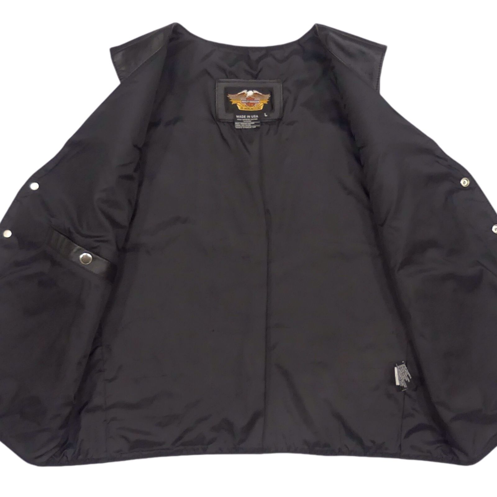 HARLEY DAVIDSON ハーレーダビッドソン レザーベスト NS425 - メルカリ