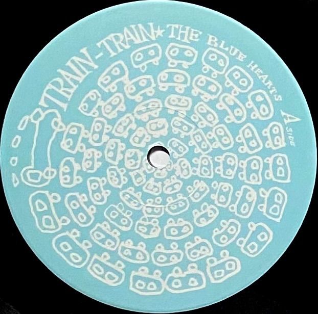 レコード THE BLUE HEARTS TRAIN-TRAIN レコード 2000年再発