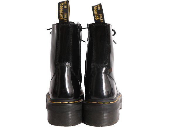 お得なクーポン配布中!】 ほぼ デッドストック ドクターマーチン ジェイドン 8ホール ブーツ 8 27cm / Dr.Martens JADON  パテント 厚底 エナメル 黒 サイドジップ - メルカリ