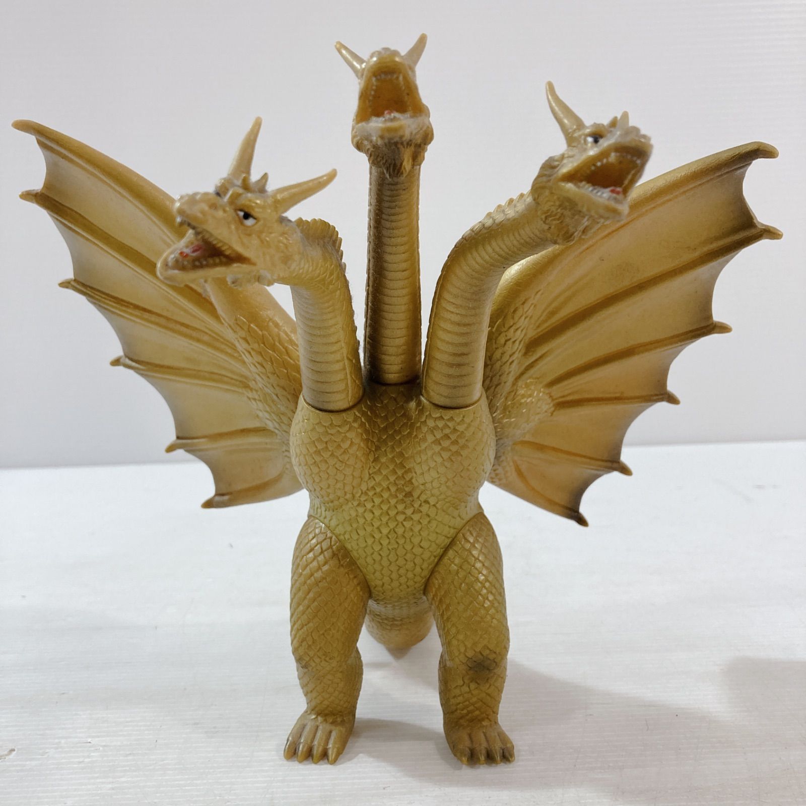 東宝映画 BANDAI キングギドラ 1984年製 ゴジラ フィギュア 昭和 レトロ 玩具 特撮 怪獣