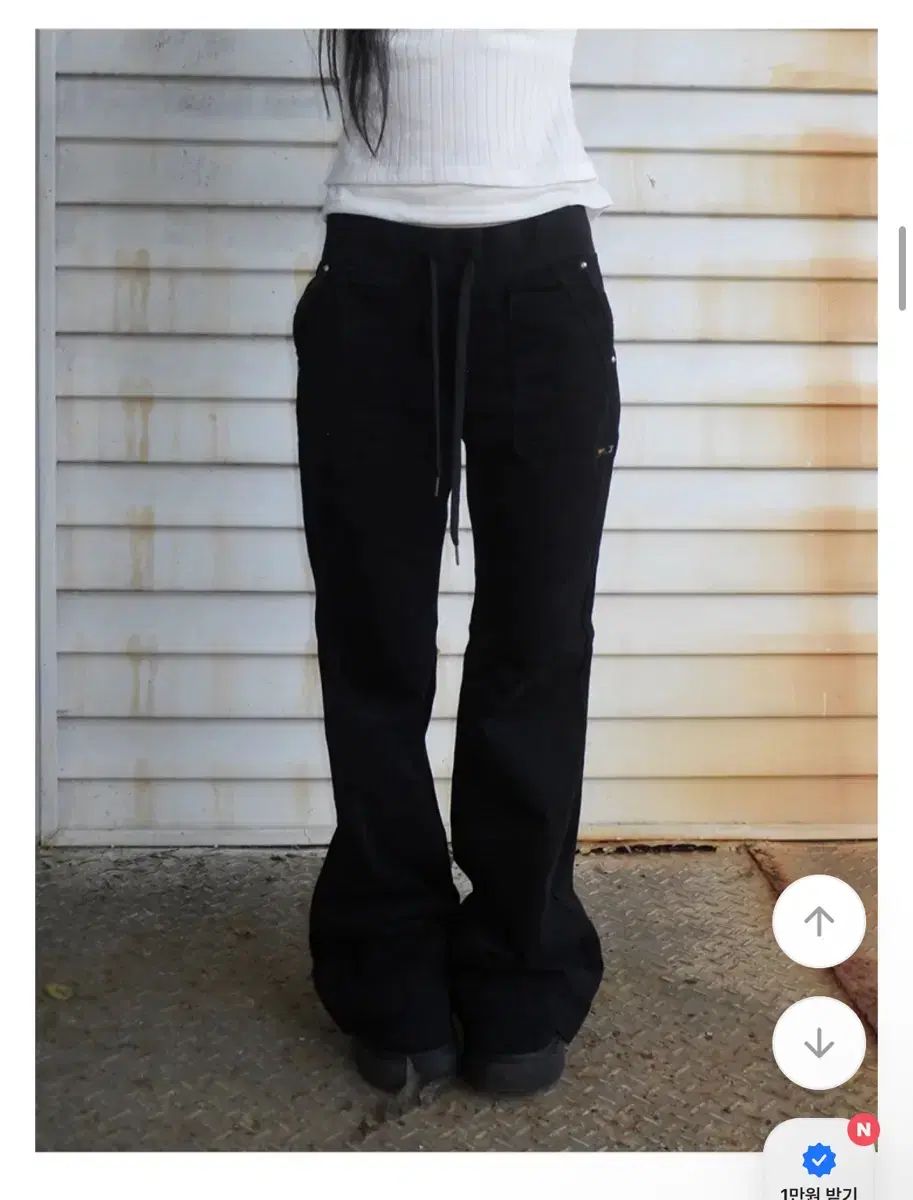 ジェルレナ tams ルーズ ブーツカット パンツ