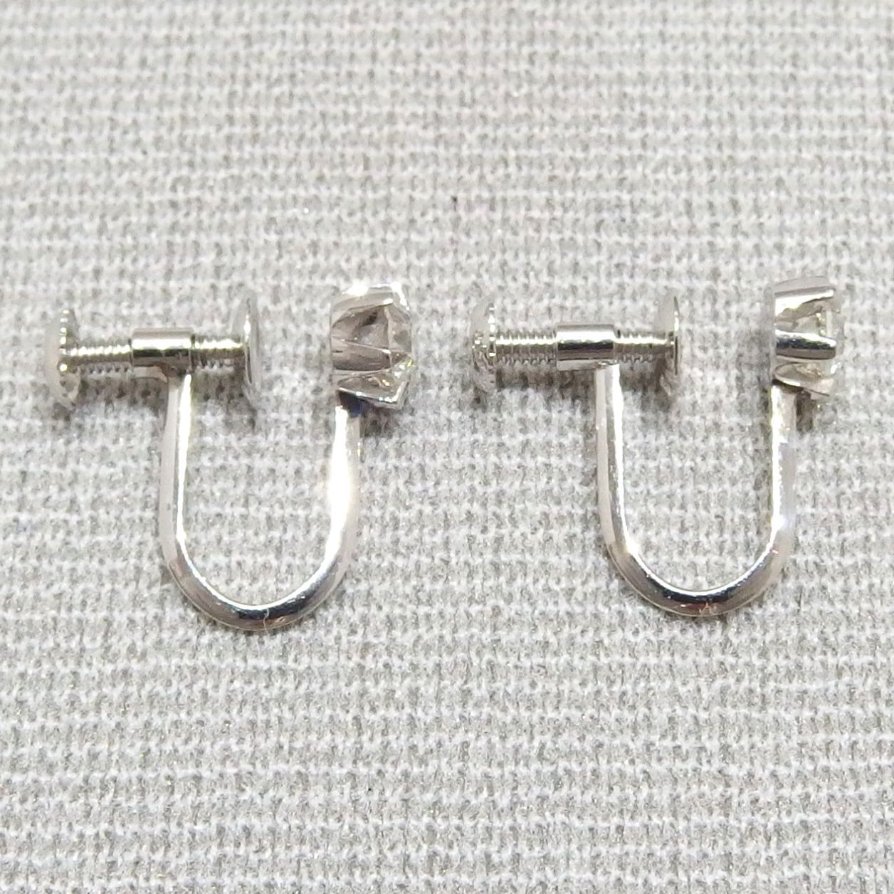 まき　プラチナピアス　ジュエリーマキ　Pt850 楽天市場】ジュエリーマキ Pt850 プラチナ ダイヤモンド 0.11ct 付